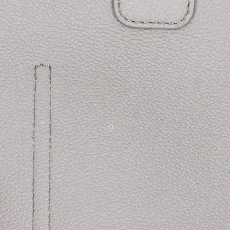 LOEWE Pebble Bucket 2-Way Leather Bag Gray Size ONE SIZE