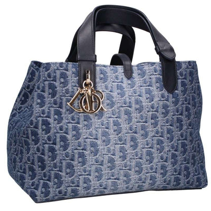 Christian Dior Toujours Oblique Jacquard Medium Bag Jeans
