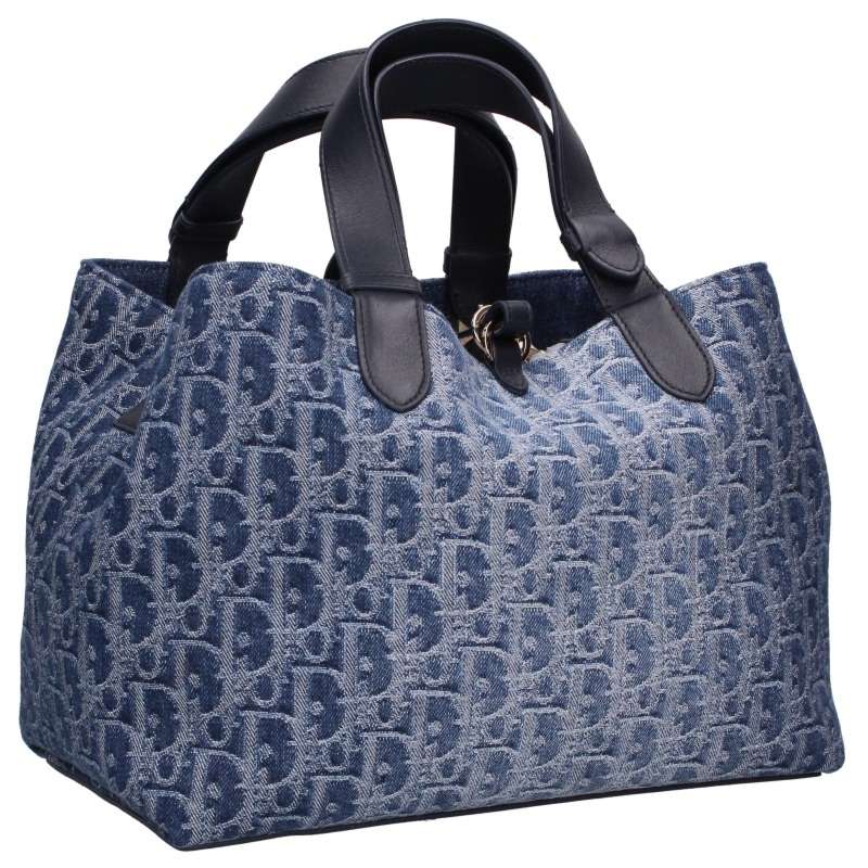 Christian Dior Toujours Oblique Jacquard Medium Bag Jeans