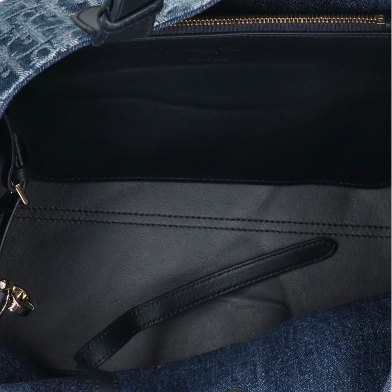 Christian Dior Toujours Oblique Jacquard Medium Bag Jeans
