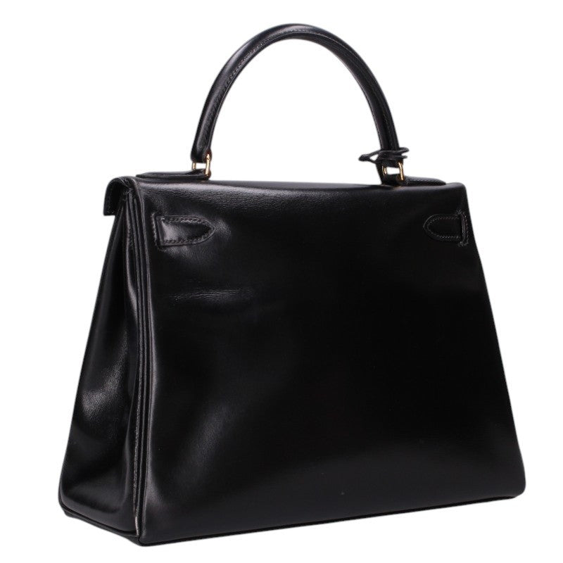 HERMES Kelly 28 Box Calf Retourne Gold Handbag Multi Size 28
