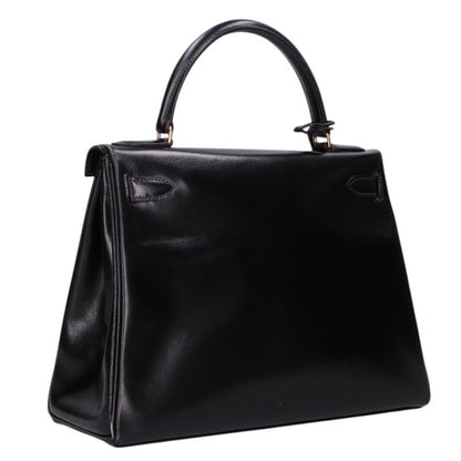 HERMES Kelly 28 Box Calf Retourne Gold Handbag Multi Size 28