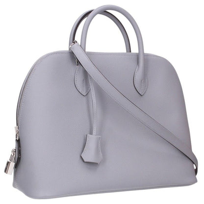 HERMES Bolide 1923 30 Veau Epsom Silver HW Handbag Size 30