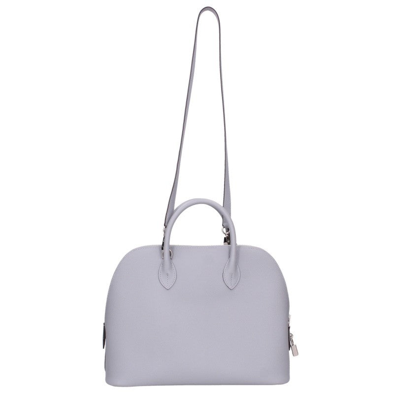 HERMES Bolide 1923 30 Veau Epsom Silver HW Handbag Size 30