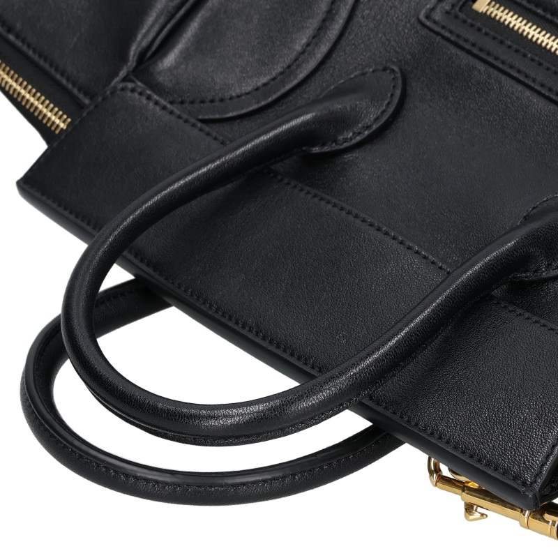 CELINE Little Luggage Lambskin Handbag