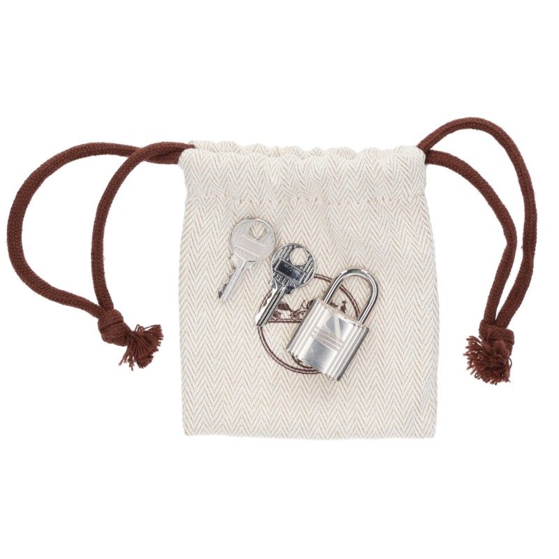 HERMES Picotin Lock MM Taurillon Clemence Bag Etoupe Size MM