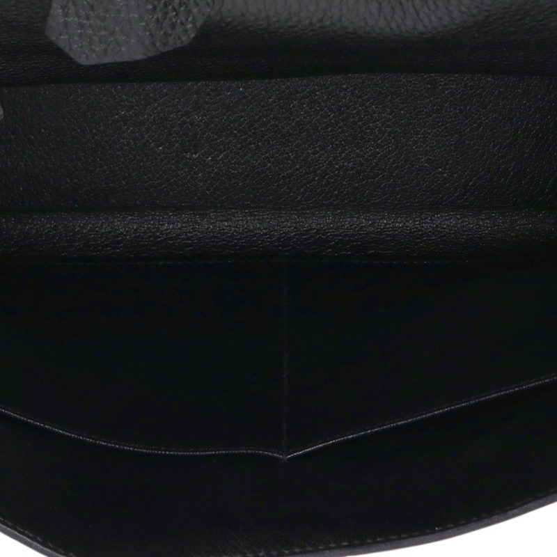 HERMES Kelly 32 Togo Noir Gold Handbag Black