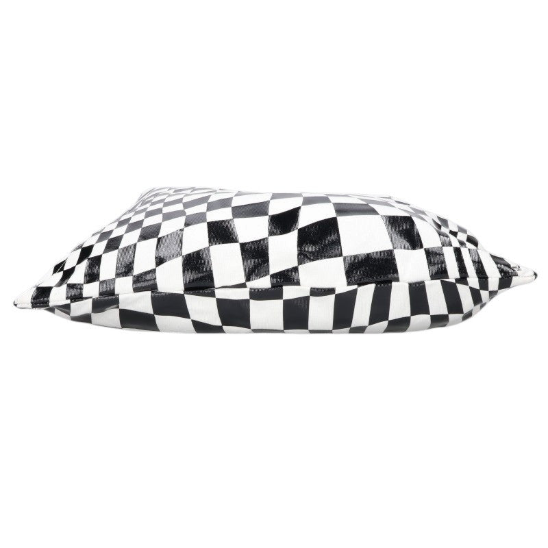 MM6 Check Print Japanese Bag Black/White