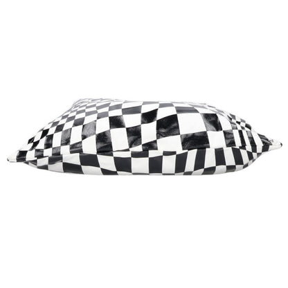 MM6 Check Print Japanese Bag Black/White