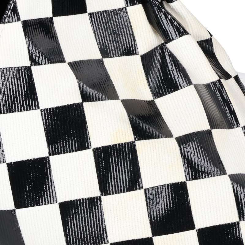 MM6 Check Print Japanese Bag Black/White