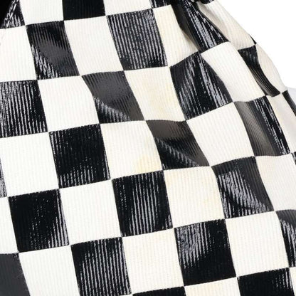 MM6 Check Print Japanese Bag Black/White