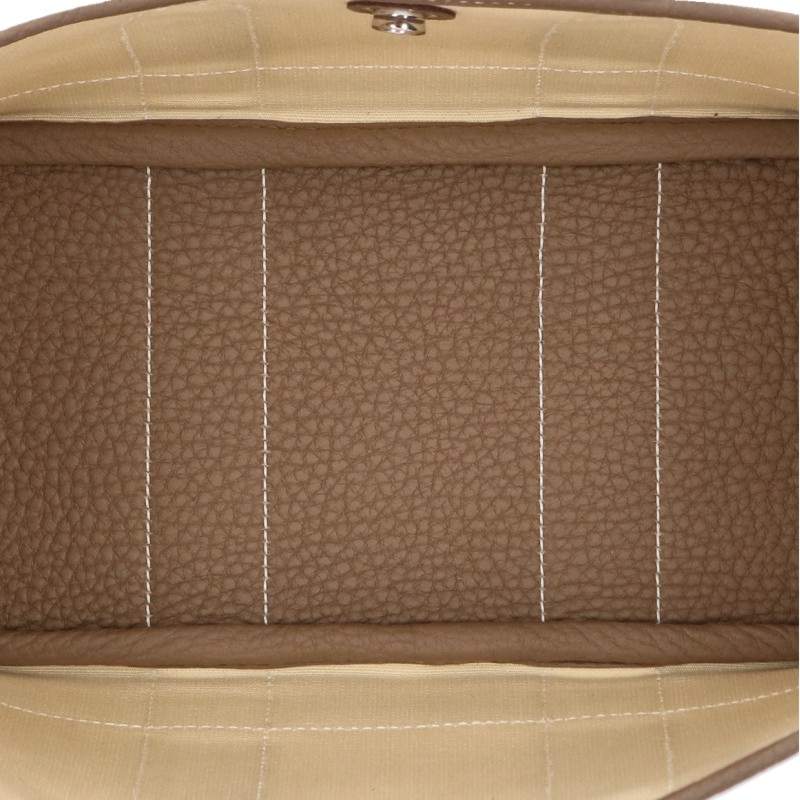 HERMES Neo Garden Party Negonda Off-White Beige Handbag