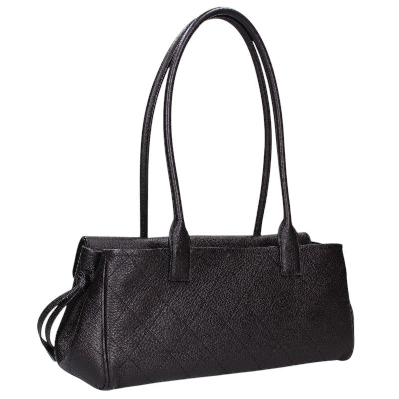 CHANEL Grained Calfskin Small Handle Bag