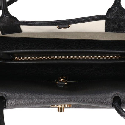 CHANEL Grained Calfskin Small Handle Bag