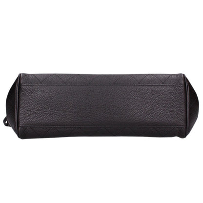 CHANEL Grained Calfskin Small Handle Bag