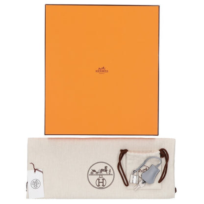 HERMES Kelly 25 Veau Swift Grey Silver Bag