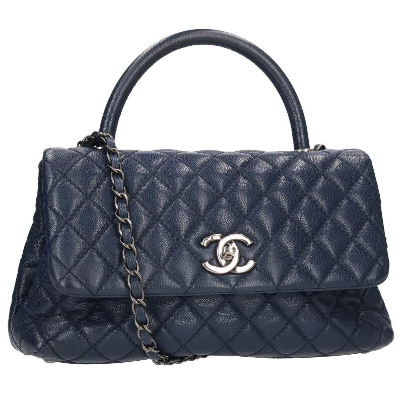 CHANEL Top Handle Caviar Skin Chain Shoulder Size ONE SIZE