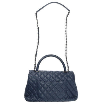 CHANEL Top Handle Caviar Skin Chain Shoulder Size ONE SIZE