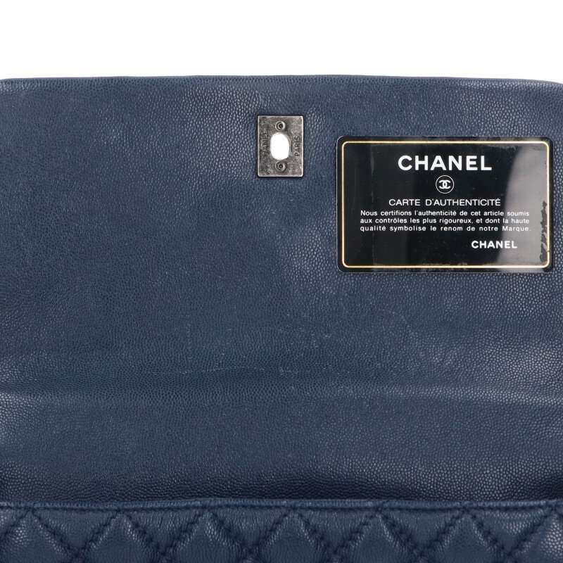 CHANEL Top Handle Caviar Skin Chain Shoulder Size ONE SIZE