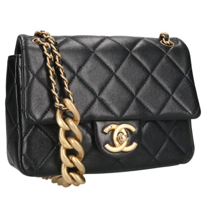 CHANEL Matelasse Coco Mark Flap Chain Bag Size ONE SIZE