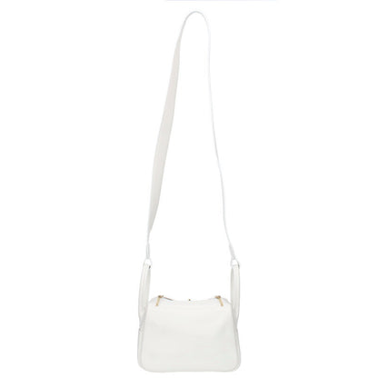 HERMES Lindy Mini 20 Swift Shoulder Bag White Size ONE SIZE