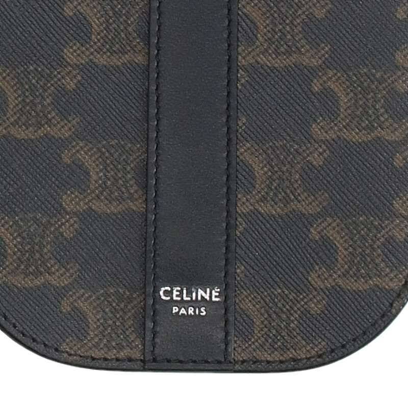 CELINE Triomphe Canvas Mobile Shoulder Pouch Size ONE SIZE