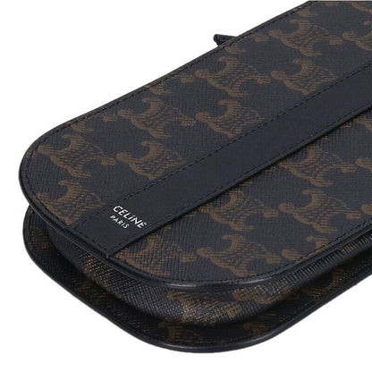 CELINE Triomphe Canvas Mobile Shoulder Pouch Size ONE SIZE