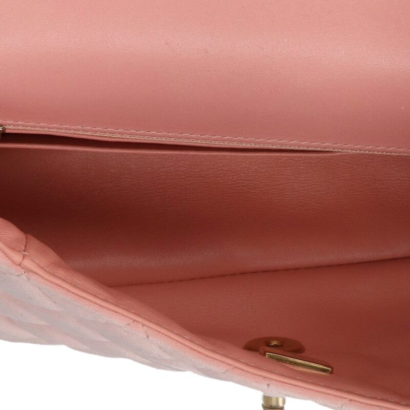 CHANEL Mini Matelasse 20 Velvet Chain Bag Pink Size ONE SIZE