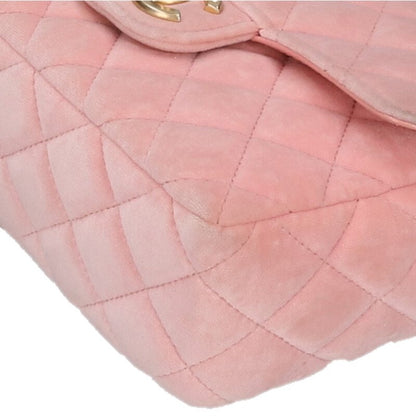 CHANEL Mini Matelasse 20 Velvet Chain Bag Pink Size ONE SIZE