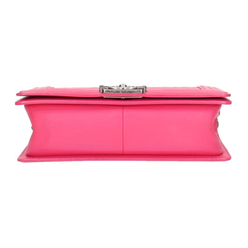 CHANEL Boy Chanel Coco Mark Quilted Shoulder Size ONE SIZE