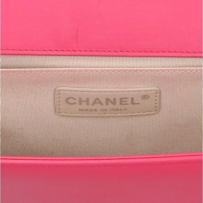 CHANEL Boy Chanel Coco Mark Quilted Shoulder Size ONE SIZE