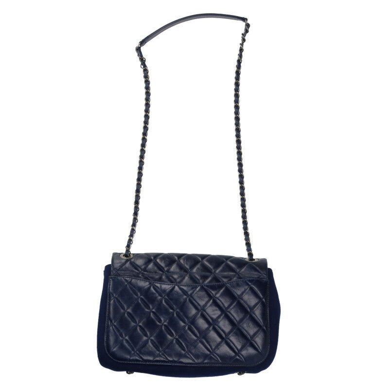 CHANEL Matelasse Lambskin Wool Chain Shoulder Size ONE SIZE