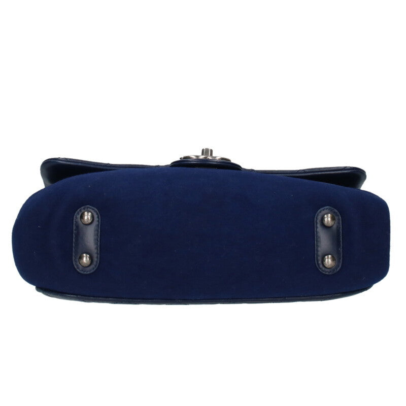 CHANEL Matelasse Lambskin Wool Chain Shoulder Size ONE SIZE