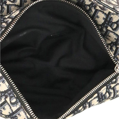 DIOR Saddle Oblique Jacquard Shoulder Bag Navy Size ONE SIZE