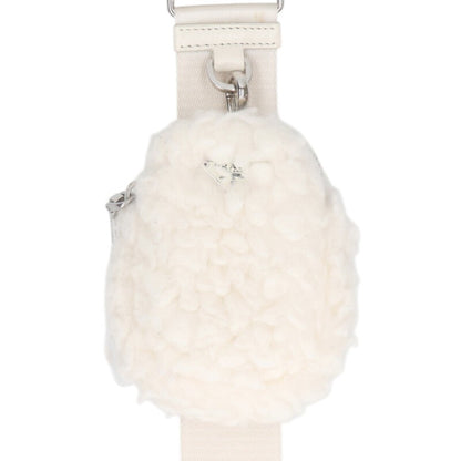 Prada Logo Shoulder Bag White One Size