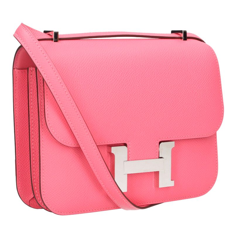 HERMES Constance Mini 18 Rose Azalee Epsom Size ONE SIZE