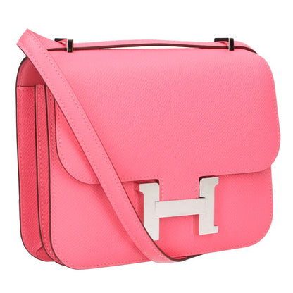 HERMES Constance Mini 18 Rose Azalee Epsom Size ONE SIZE