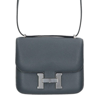 HERMES Constance Mini 18 Miroir Chevre Gris Size ONE SIZE