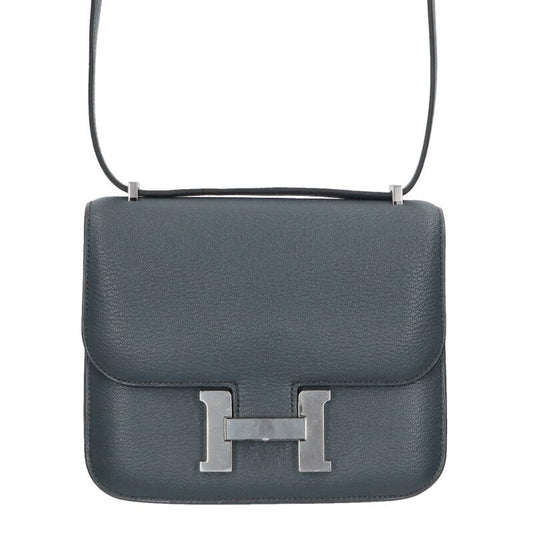 HERMES Constance Mini 18 Miroir Chevre Gris Size ONE SIZE
