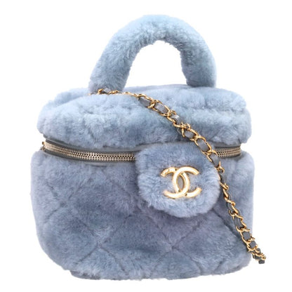 CHANEL Shearling Lambskin Small Vanity Size ONE SIZE
