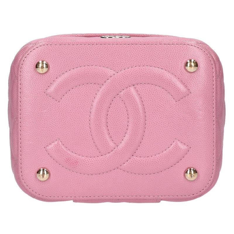 CHANEL Caviar Skin Vanity Chain Shoulder Bag Size ONE SIZE