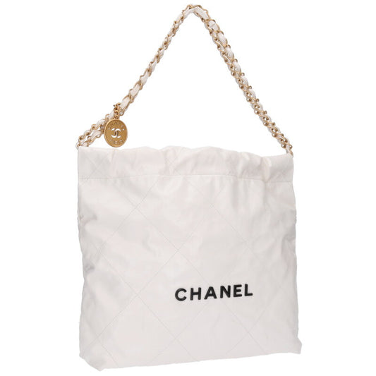 CHANEL 22 Shiny Calf Chain Shoulder Bag Size ONE SIZE