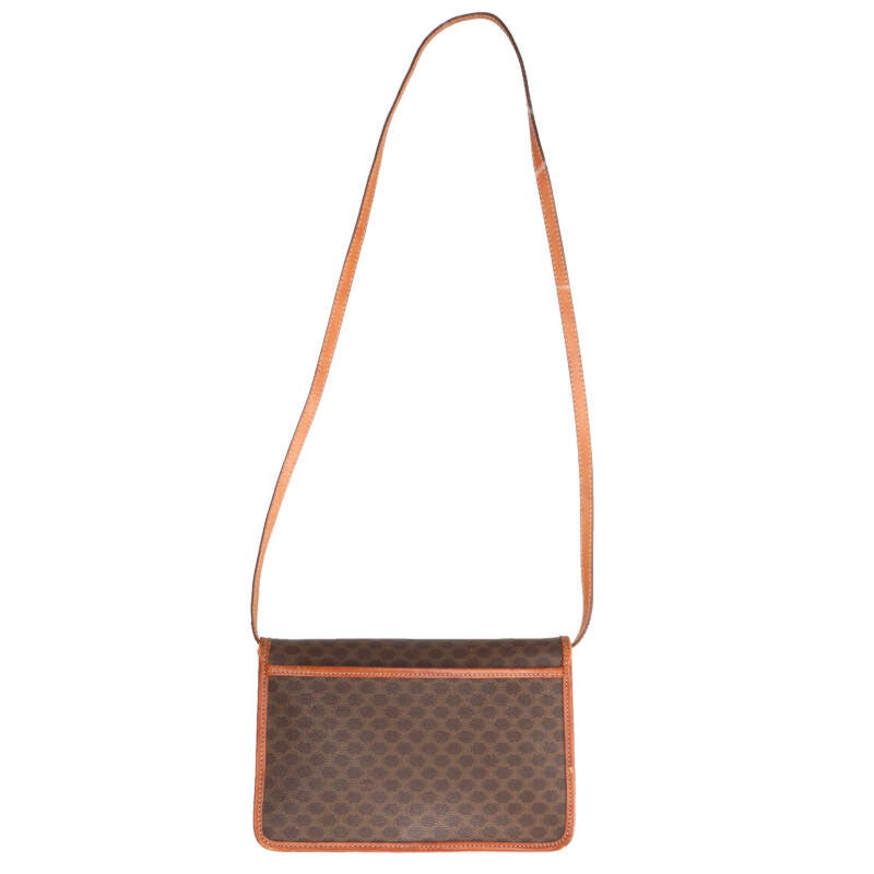 CELINE Macadam Clutch Shoulder Bag Brown Size ONE SIZE