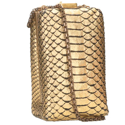 CHANEL QUADRATO MINAUDIERE Embossed Python Size ONE SIZE