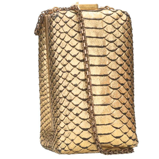 CHANEL QUADRATO MINAUDIERE Embossed Python Size ONE SIZE