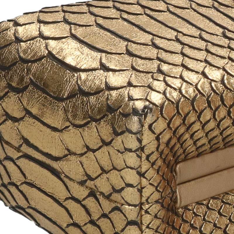 CHANEL QUADRATO MINAUDIERE Embossed Python Size ONE SIZE