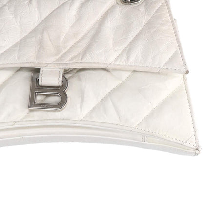 Balenciaga Crush Chain Bag Strap Shoulder White x Silver One Size