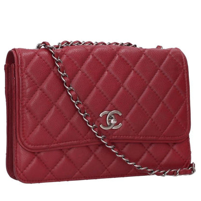 CHANEL Caviar Skin Chain Shoulder Bag Size ONE SIZE