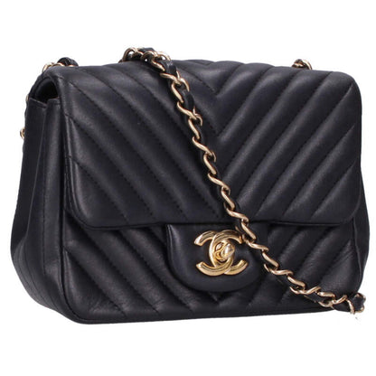 CHANEL Mini Matelasse 17 Chevron Lambskin Size ONE SIZE
