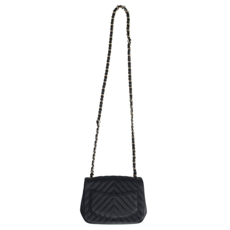 CHANEL Mini Matelasse 17 Chevron Lambskin Size ONE SIZE